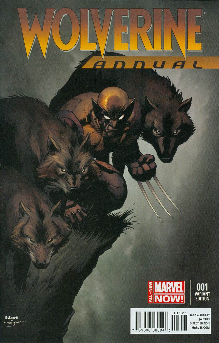Wolverine Vol 6 Annual #1 Cover B Incentive Ed McGuinness Variant Cover (3 Months To Die Tie-In)