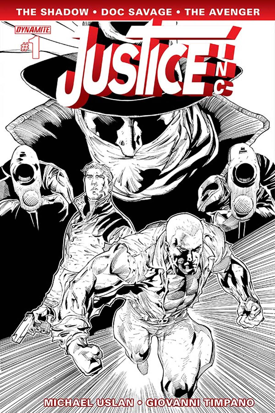 Justice Inc Vol 3 #1 Cover G Incentive Ardian Syaf Black & White Cover