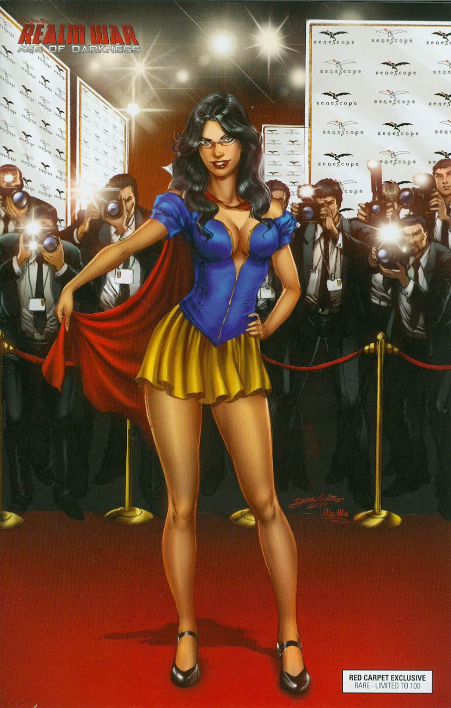 Grimm Fairy Tales Presents Realm War #1 Cover I Red Carpet Exclusive Jose Luis Yellow Skirt Variant Cover (Age Of Darkness Tie-In)