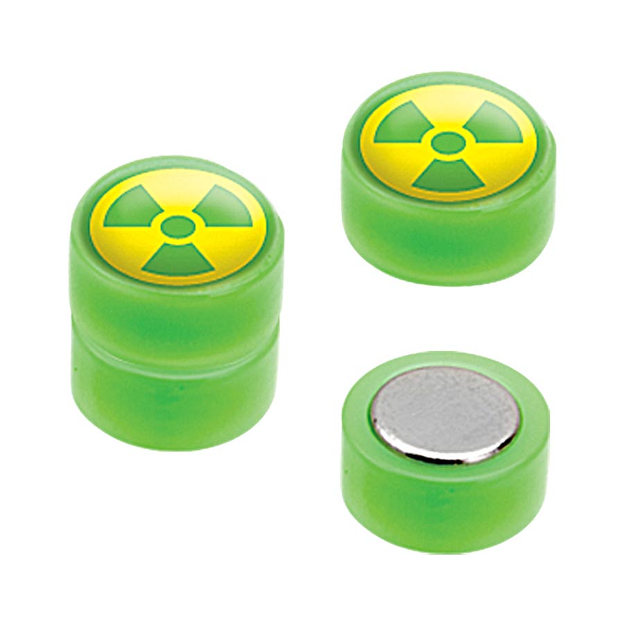 Marvel Comics Green Magnetic Acrylic Faux Plugs - Hulk Radioactive Symbol