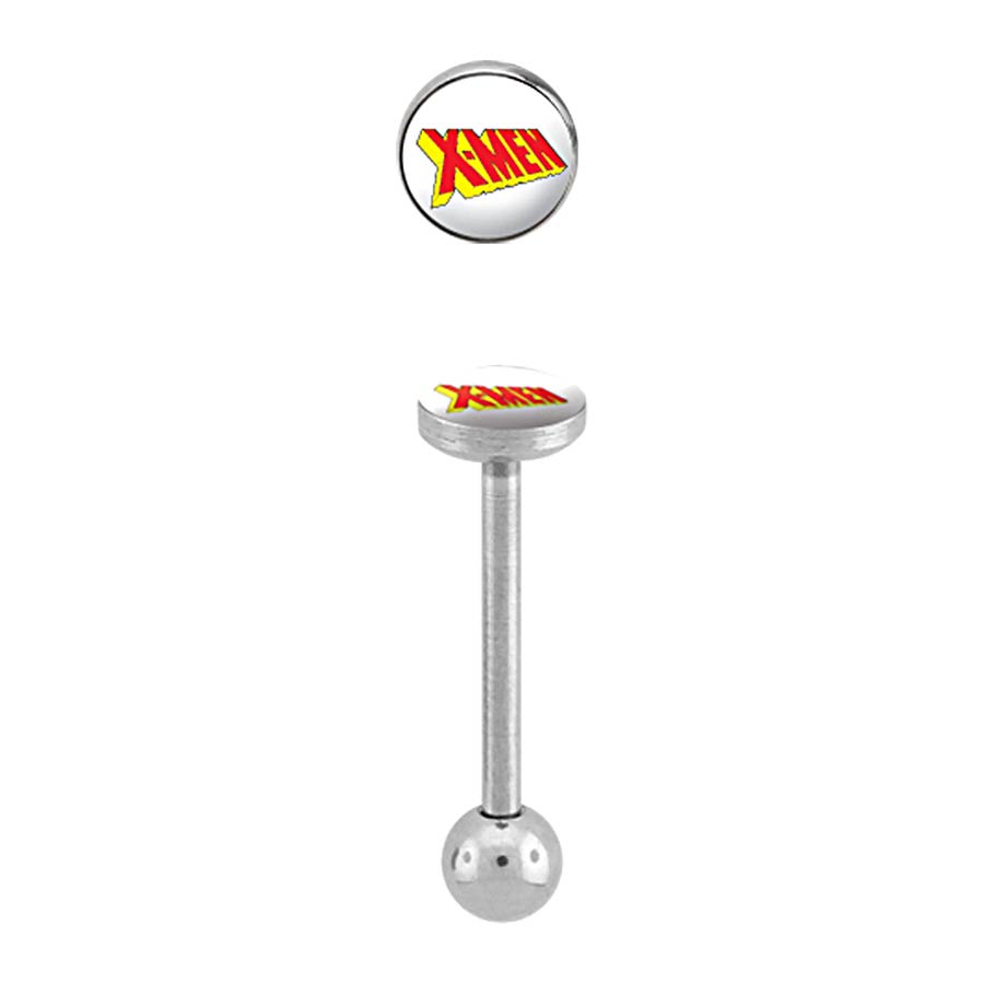 Marvel Comics Stainless Steel Barbell - X-Men 14G