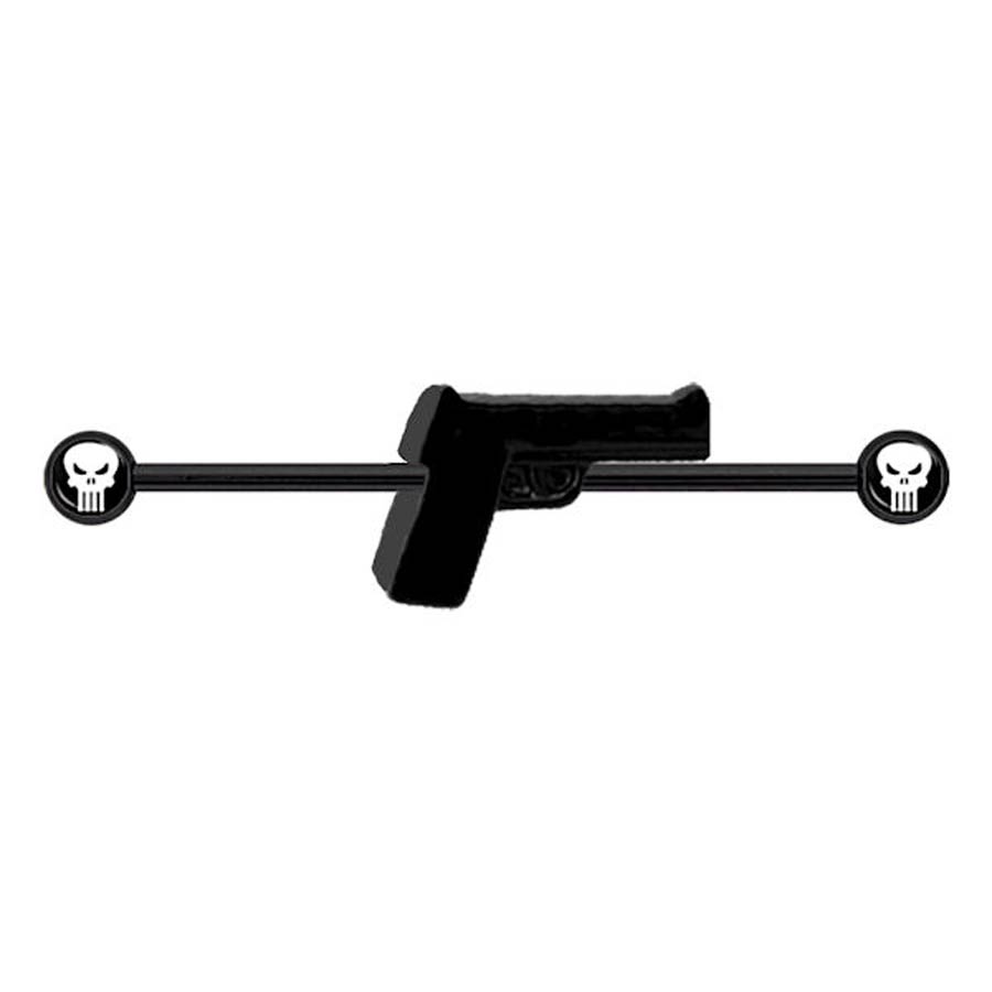 Marvel Comics Black Stainless Steel Industrial - Punisher Gun