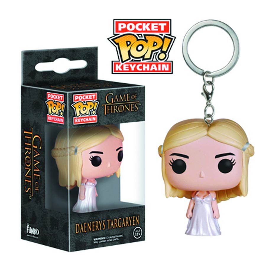POP Television Game Of Thrones Daenerys Targaryen Vinyl Figure Pocket Keychain