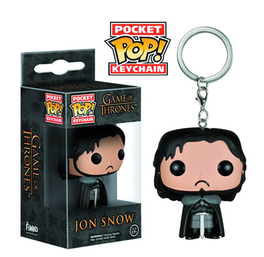 POP Television Game Of Thrones Jon Snow Vinyl Figure Pocket Keychain