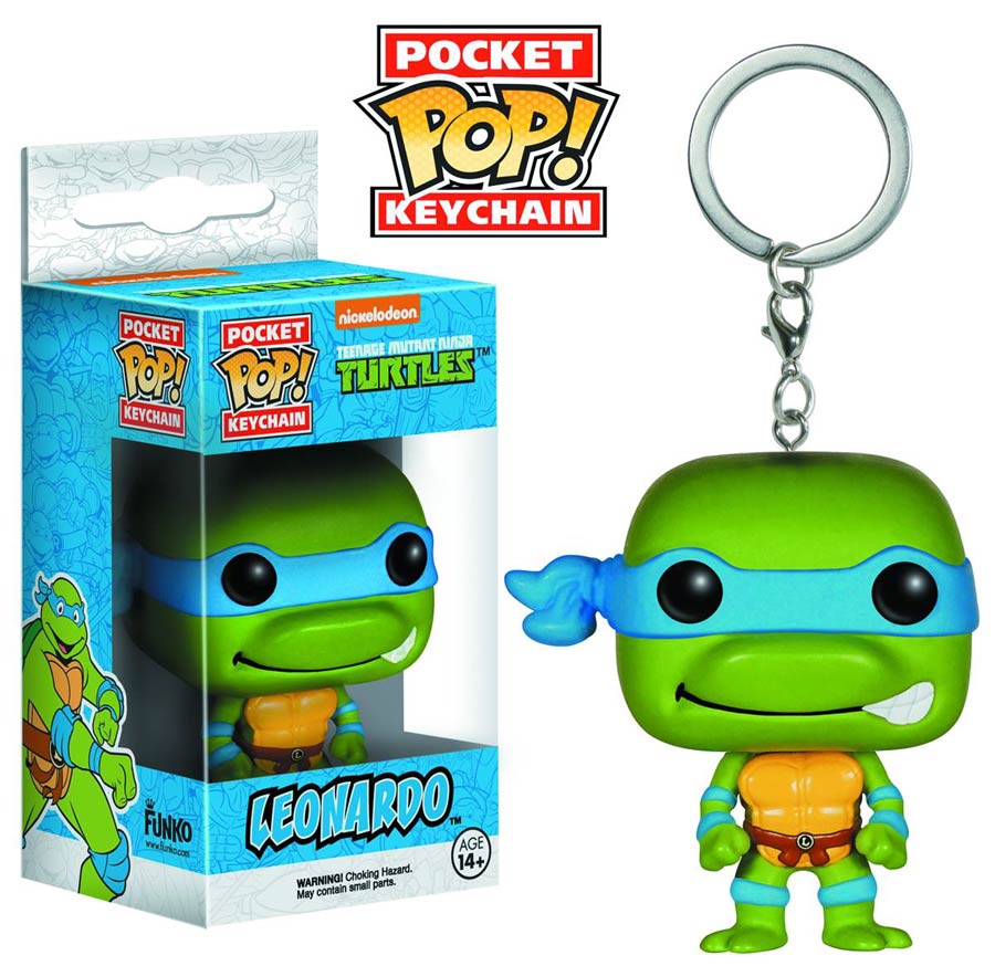 POP Teenage Mutant Ninja Turtles Leonardo Vinyl Figure Pocket Keychain