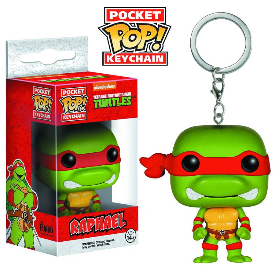 POP Teenage Mutant Ninja Turtles Raphael Vinyl Figure Pocket Keychain
