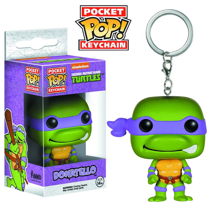 POP Teenage Mutant Ninja Turtles Donatello Vinyl Figure Pocket Keychain