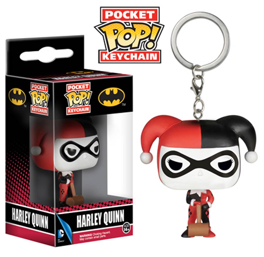 POP DC Comics Harley Quinn Vinyl Figure Pocket Keychain