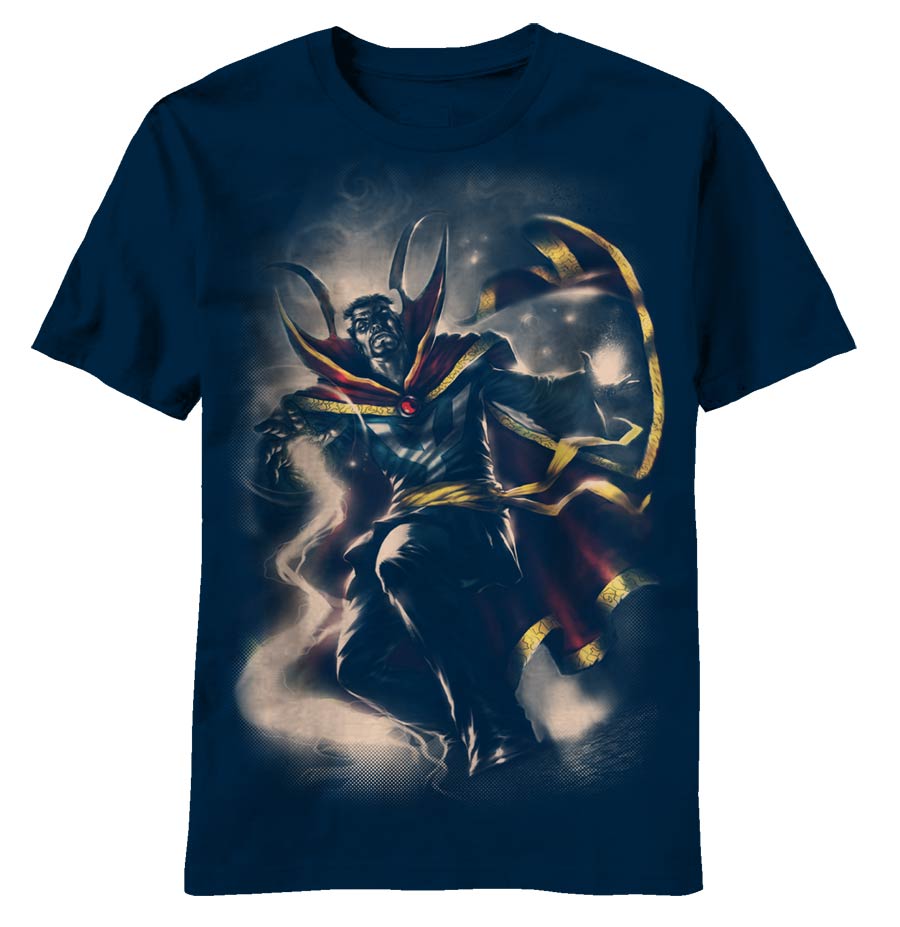 Doctor Strange Doc Mythos Navy T-Shirt Large