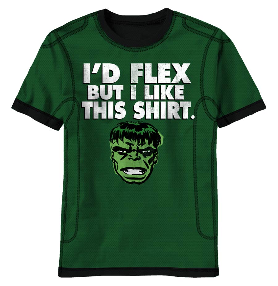 Hulk Da Face Green T-Shirt Large