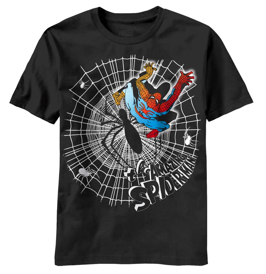 Spider-Man Webner Black T-Shirt Large
