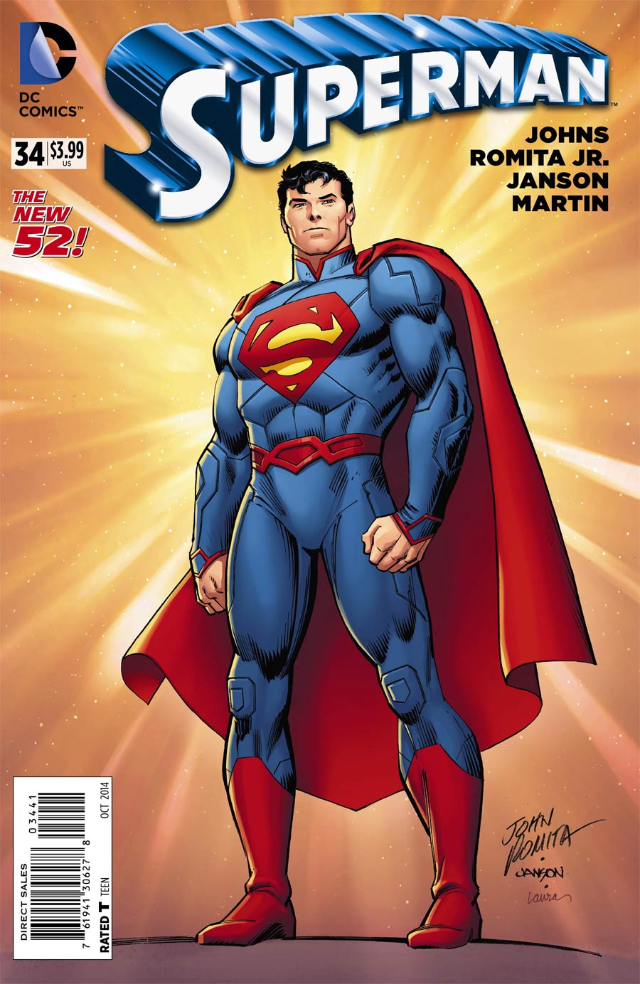 Superman Vol 4 #34 Cover F Incentive John Romita Sr Variant Cover