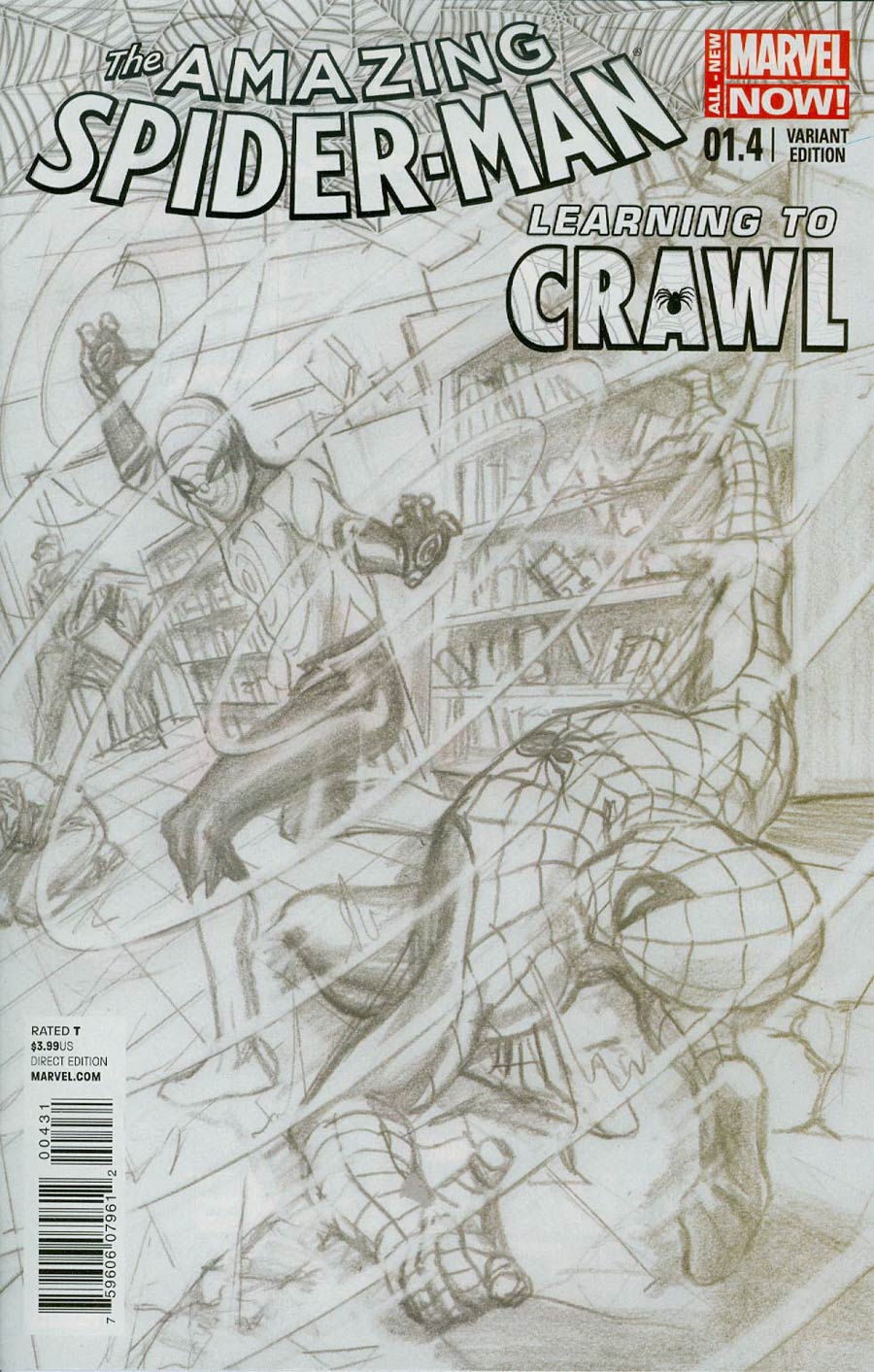 Amazing Spider-Man Vol 3 #1.4 Cover B Incentive Alex Ross Sketch Cover