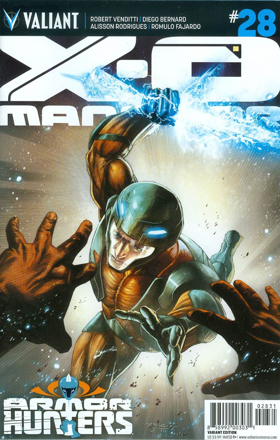 X-O Manowar Vol 3 #28 Cover D Incentive Stephen Segovia Variant Cover (Armor Hunters Tie-In)