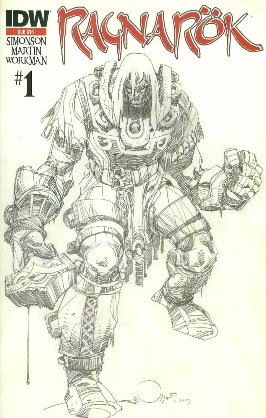 Ragnarok #1 Cover D 2nd Ptg Walter Simonson Subscription Cover