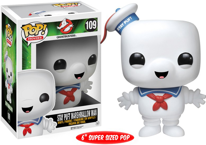 POP Movies 109 Ghostbusters Stay Puft Marshmallow Man Glow-In-The-Dark SDCC 2014 Exclusive 6-Inch Vinyl Figure