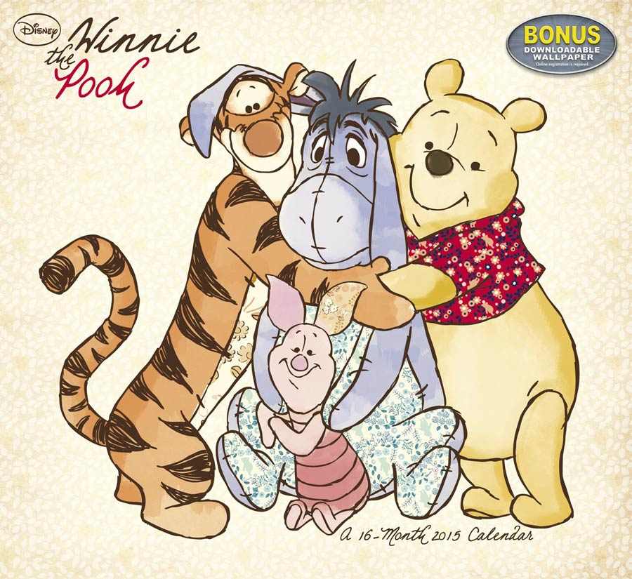 Disney Winnie The Pooh 2015 12x11-inch Wall Calendar