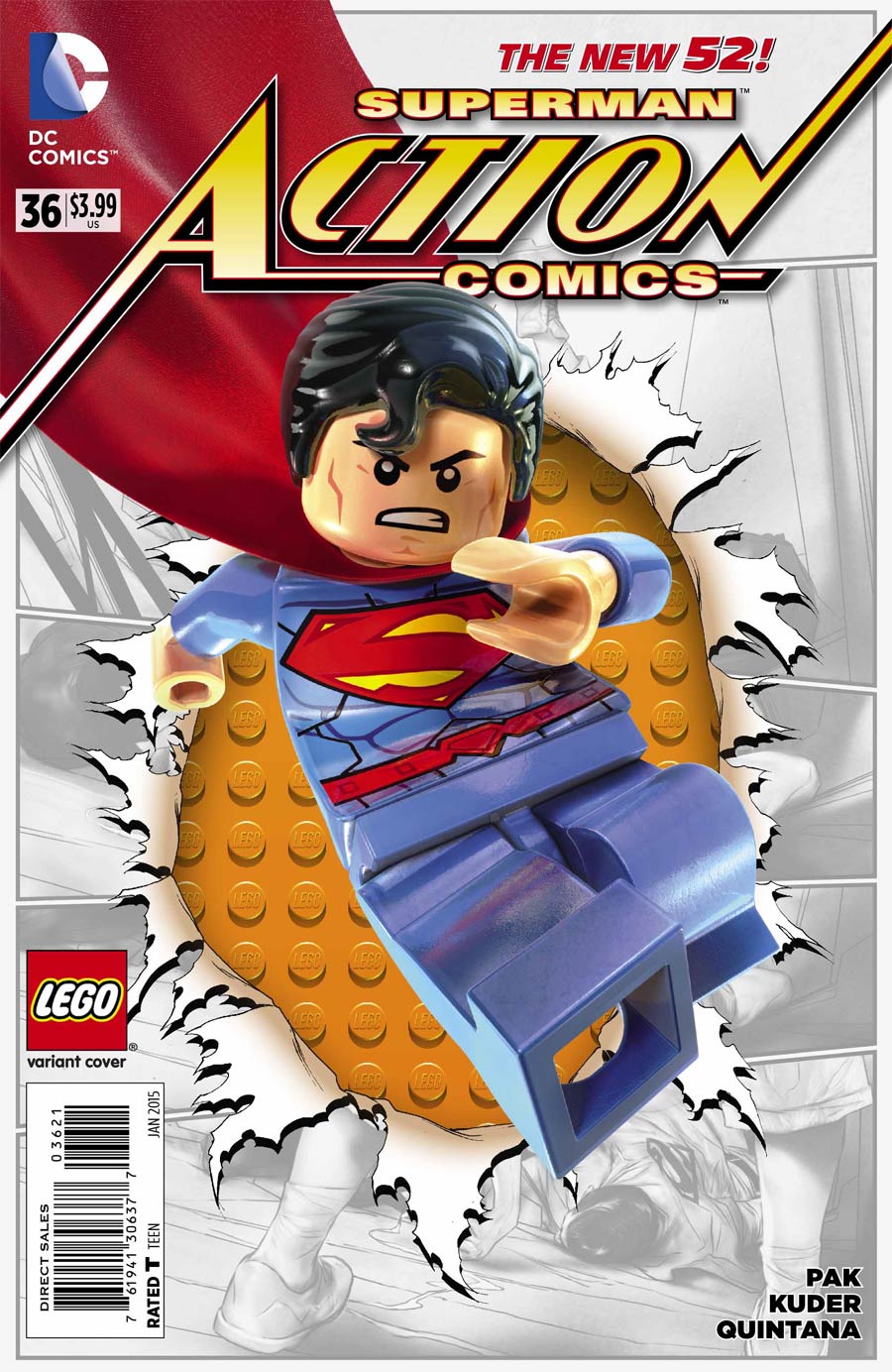 Action Comics Vol 2 #36 Cover B Variant Lego Cover