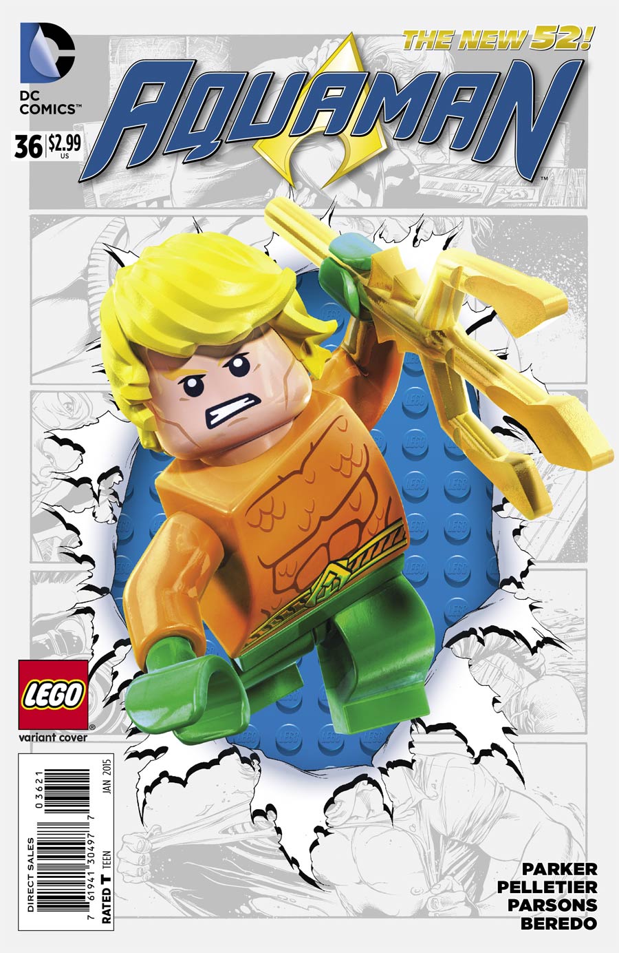 Aquaman Vol 5 #36 Cover B Variant DC Lego Cover