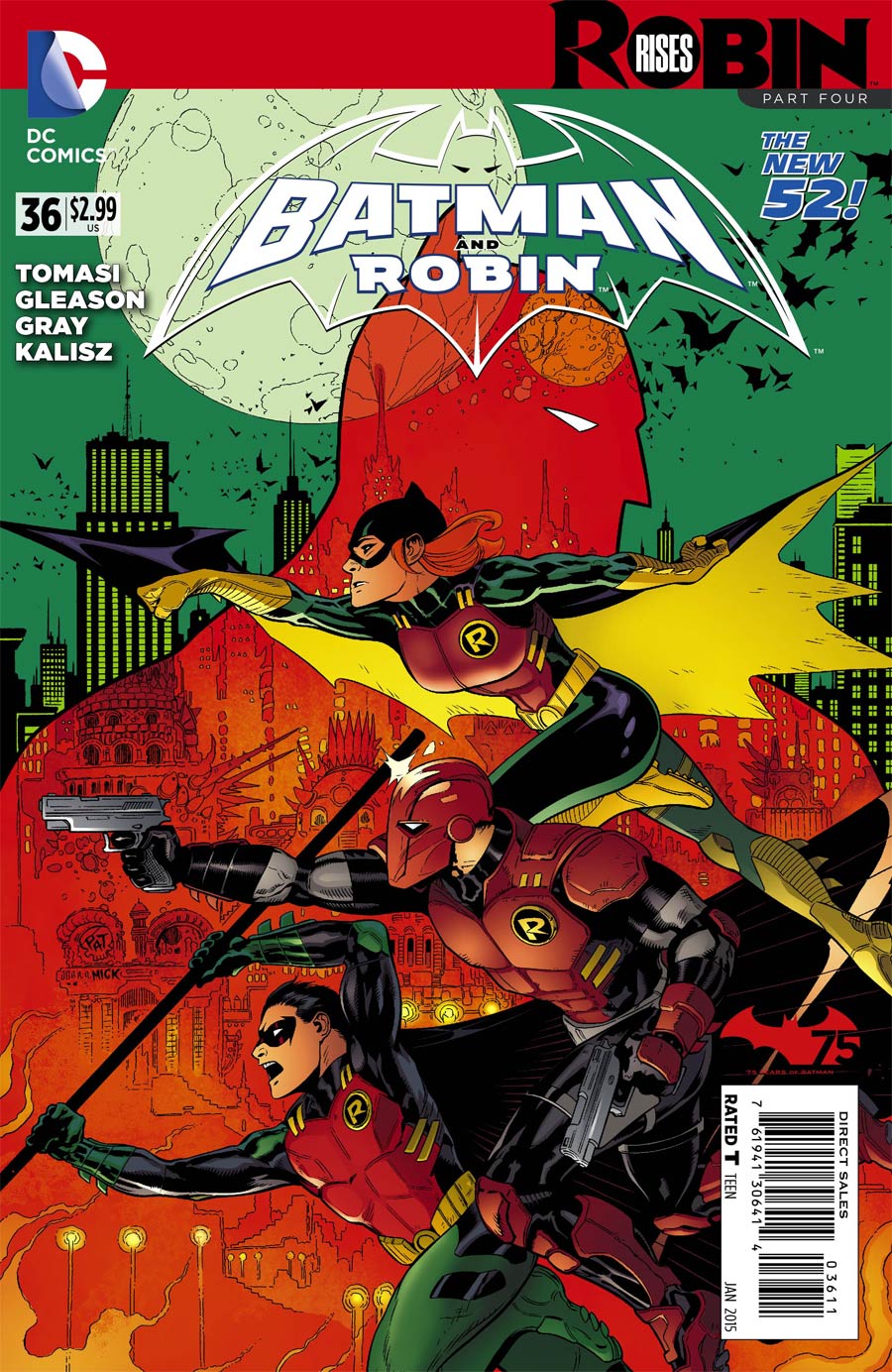 Batman And Robin Vol 2 #36 Cover A Regular Patrick Gleason Cover (Robin Rises Tie-In)