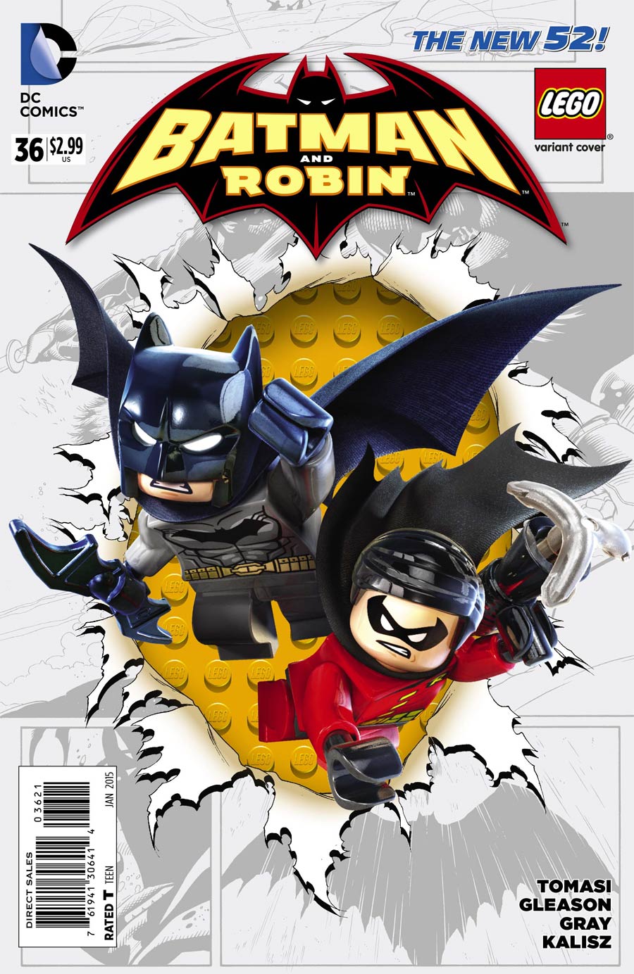 Batman And Robin Vol 2 #36 Cover B Variant DC Lego Cover (Robin Rises Tie-In)
