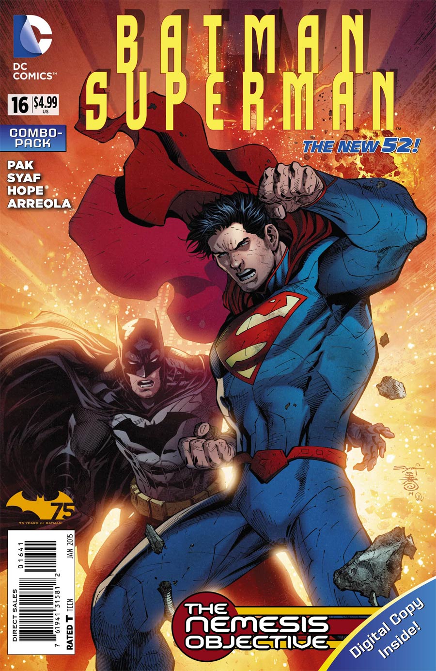 Batman Superman #16 Cover C Combo Pack With Polybag