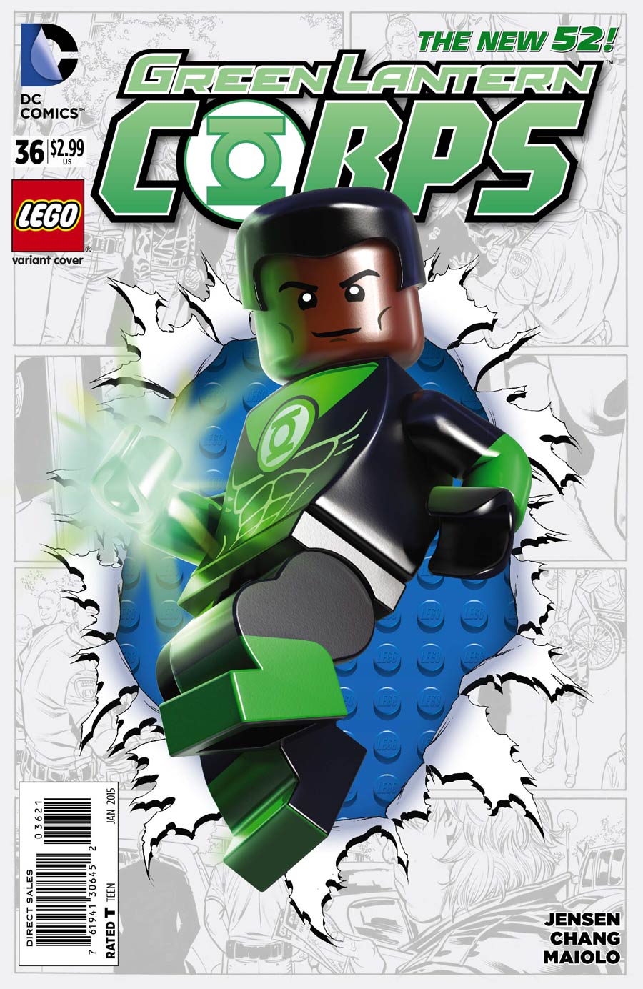 Green Lantern Corps Vol 3 #36 Cover B Variant DC Lego Cover (Godhead Act 2 Part 2)