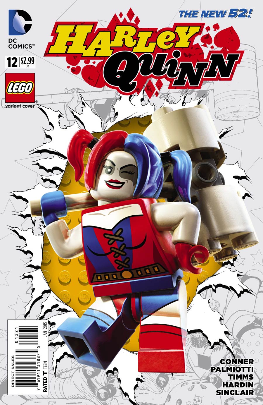 Harley Quinn Vol 2 #12 Cover B Variant DC Lego Cover