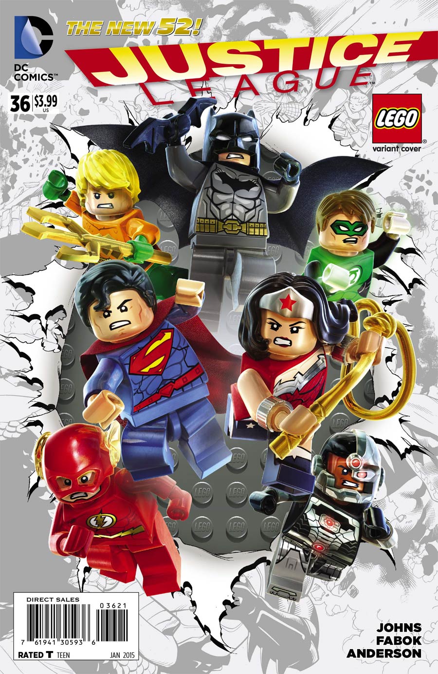 Justice League Vol 2 #36 Cover B Variant DC Lego Cover