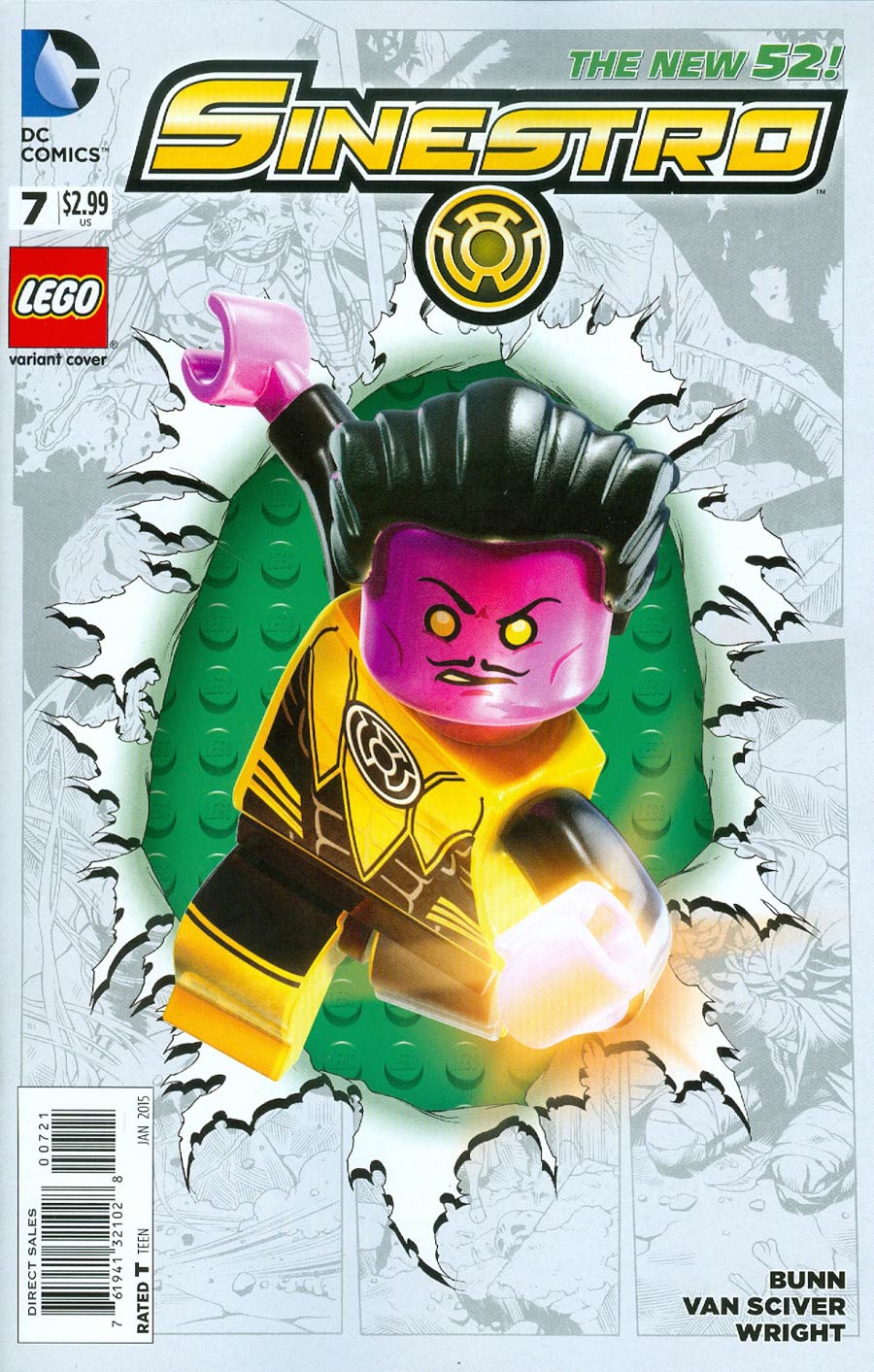 Sinestro #7 Cover B Variant DC Lego Cover (Godhead Act 2 Part 5)