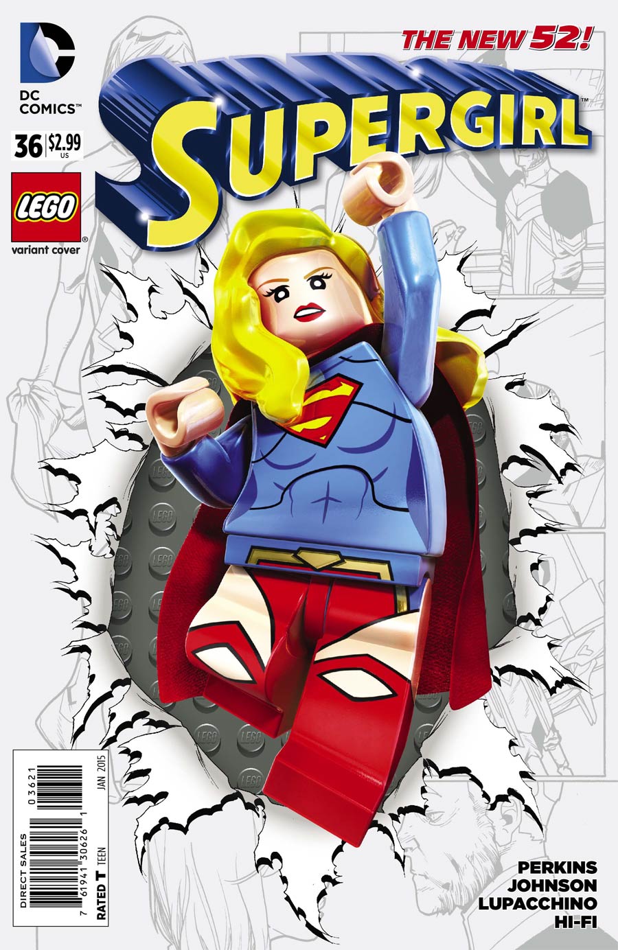 Supergirl Vol 6 #36 Cover B Variant DC Lego Cover