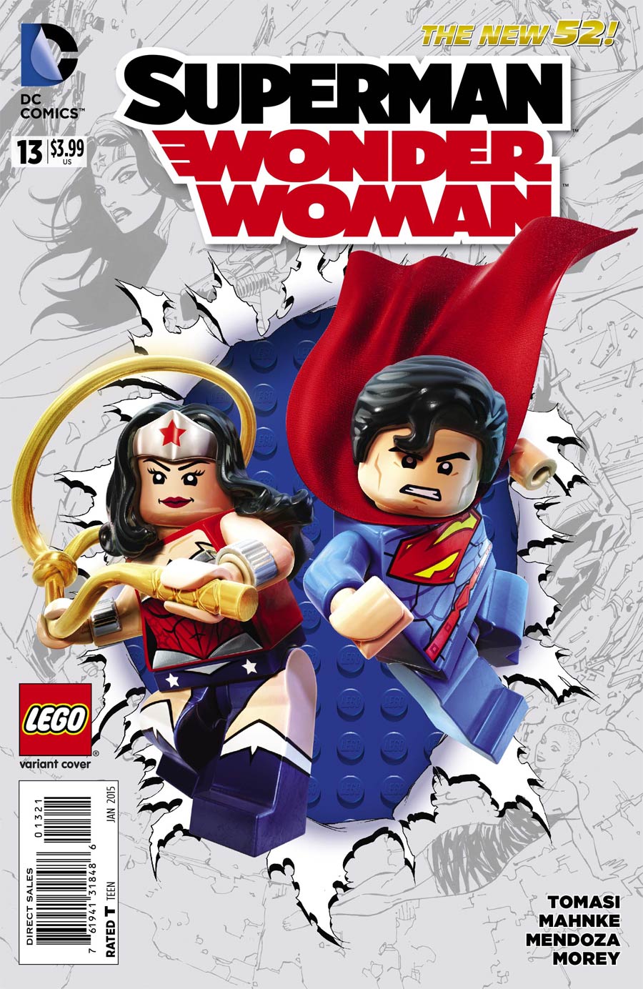 Superman Wonder Woman #13 Cover B Variant DC Lego Cover