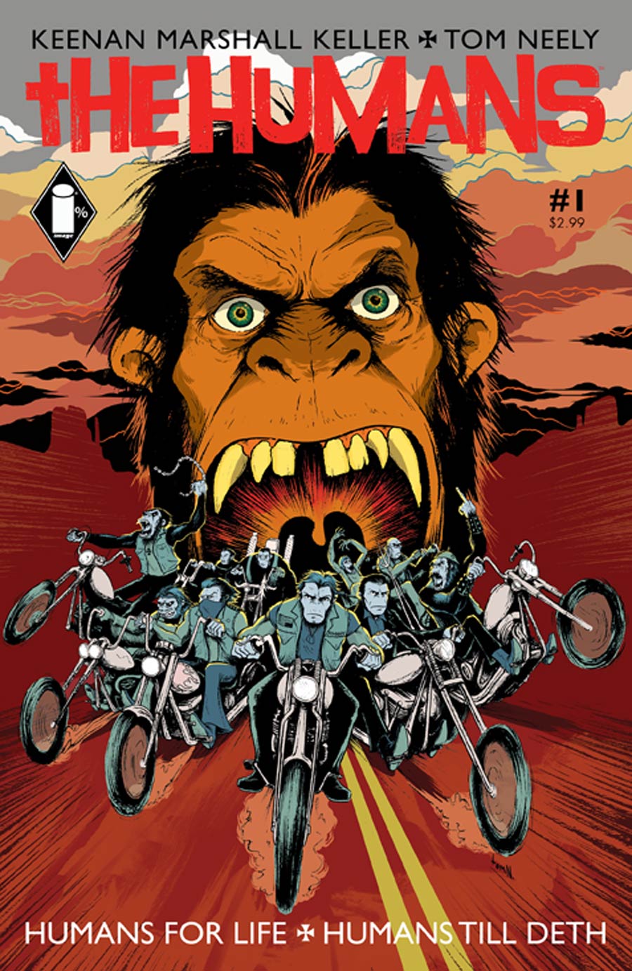 Humans #1 Cover A Regular Tom Neely Cover