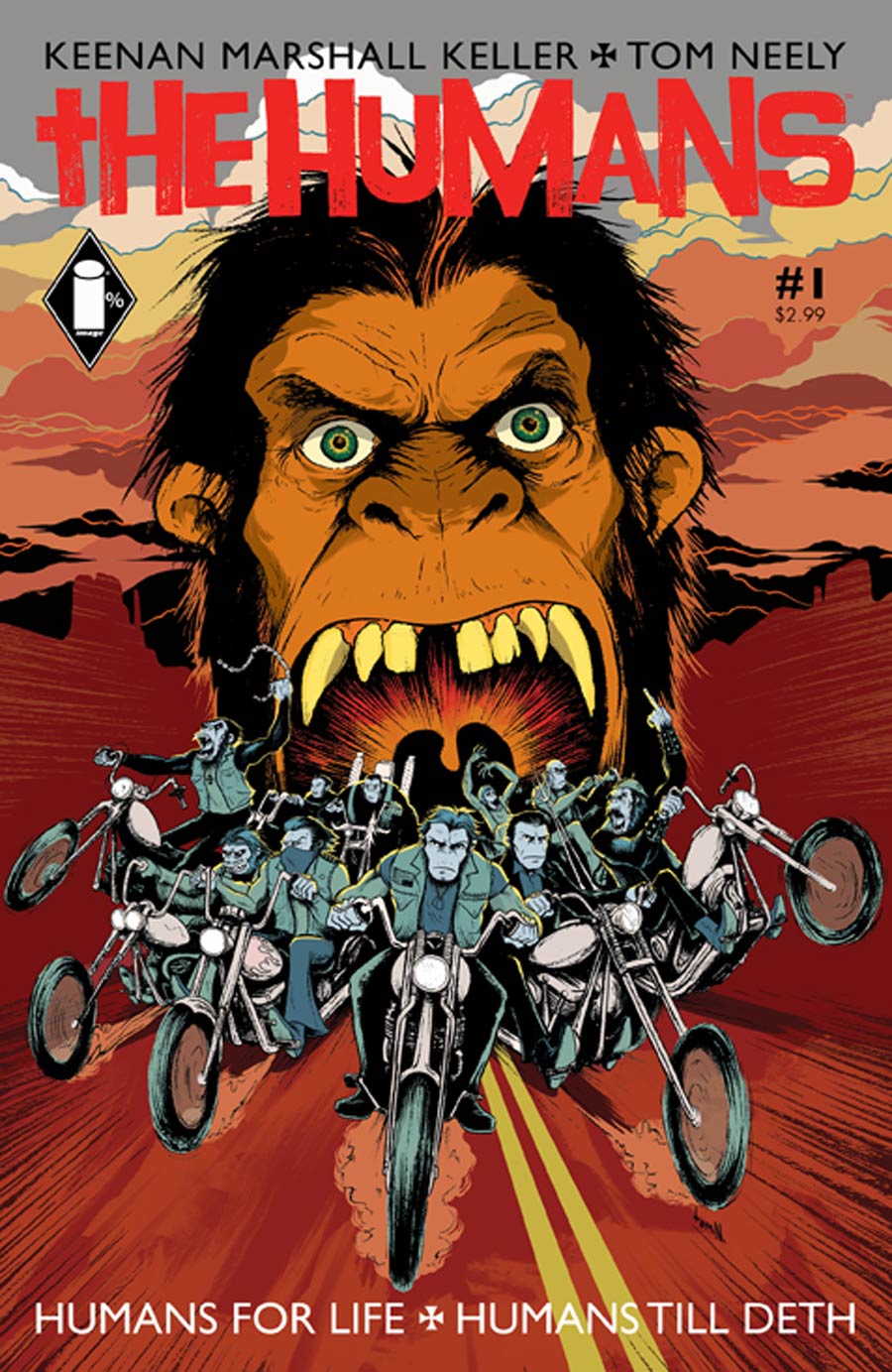 Humans #1 Cover A Regular Tom Neely Cover