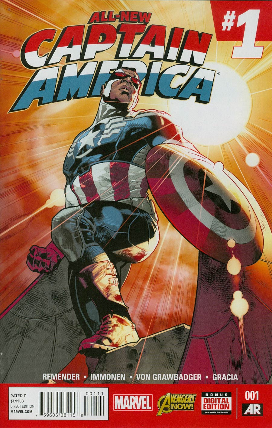 All-New Captain America #1 Cover A 1st Ptg Regular Stuart Immonen Cover
