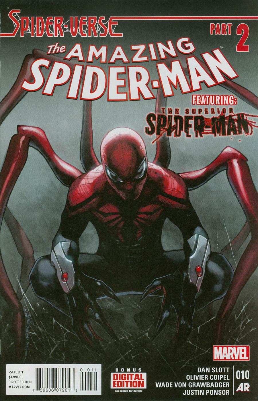 Amazing Spider-Man Vol 3 #10 Cover A Regular Olivier Coipel Cover (Spider-Verse Tie-In)