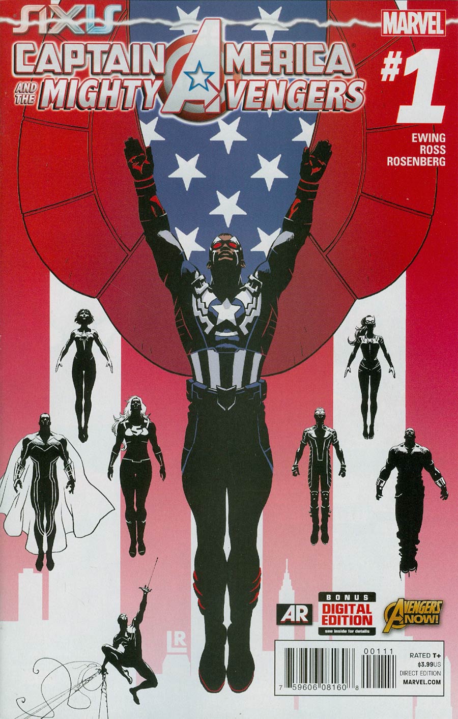 Captain America And The Mighty Avengers #1 Cover A Regular Luke Ross Cover (AXIS Tie-In)