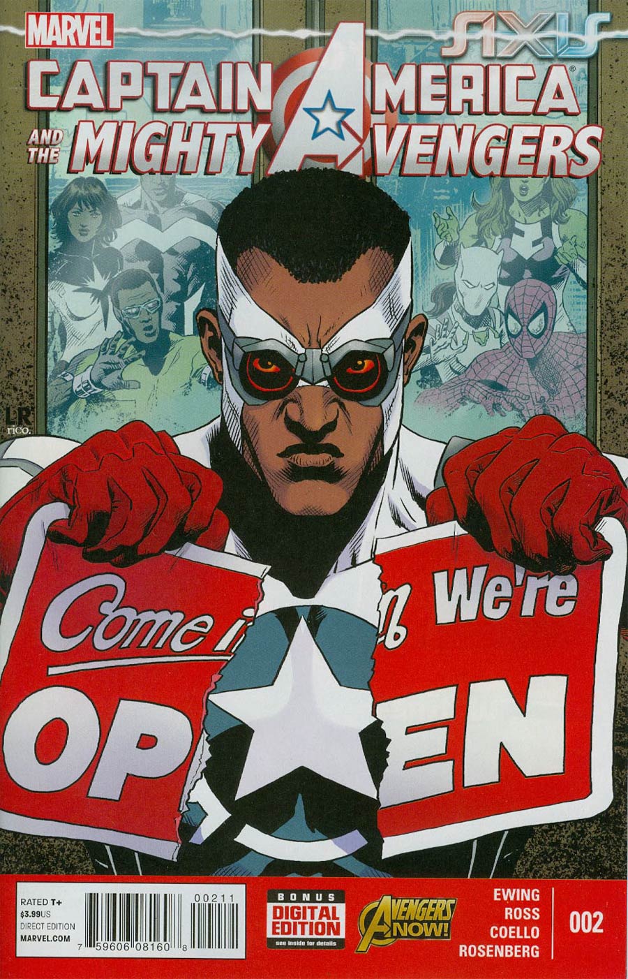 Captain America And The Mighty Avengers #2 Cover A Regular Luke Ross Cover (AXIS Tie-In)