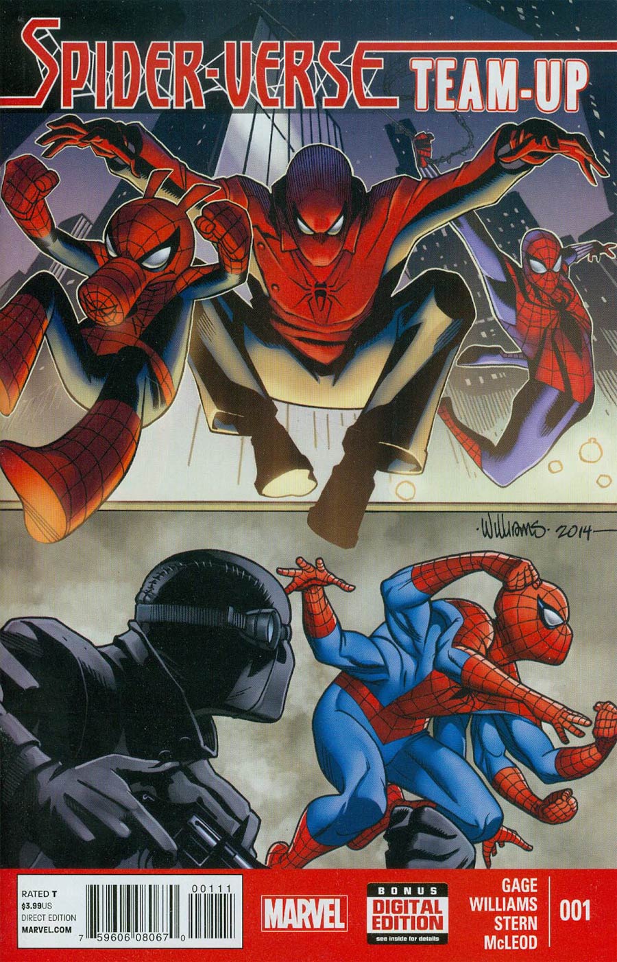 Spider-Verse Team-Up #1 Cover A Regular Dave Williams Cover