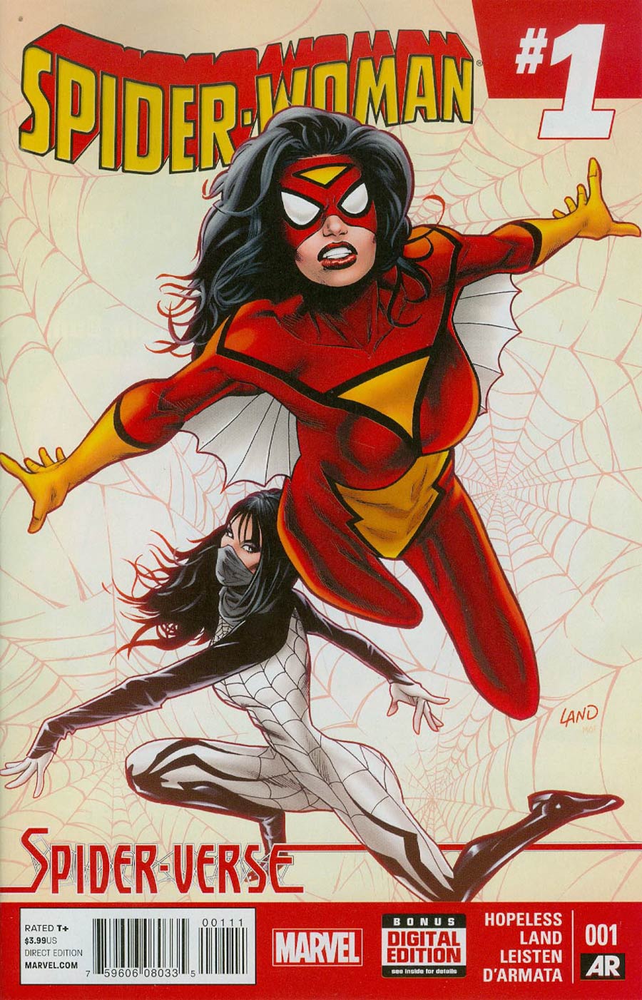 Spider-Woman Vol 5 #1 Cover A 1st Ptg Regular Greg Land Cover (Spider-Verse Tie-In)