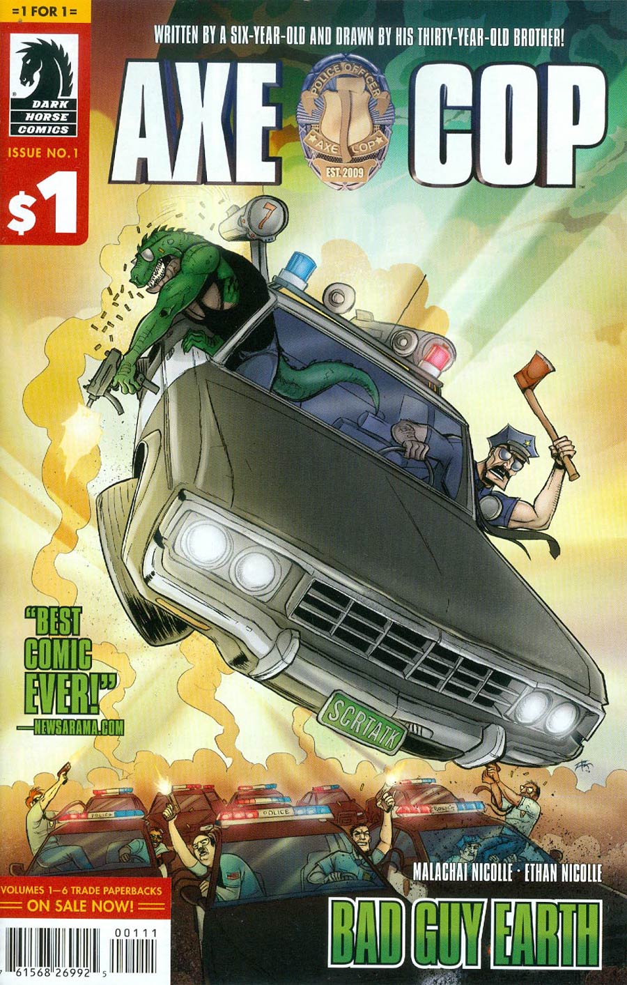 1 For $1 Axe Cop Bad Guy Earth #1