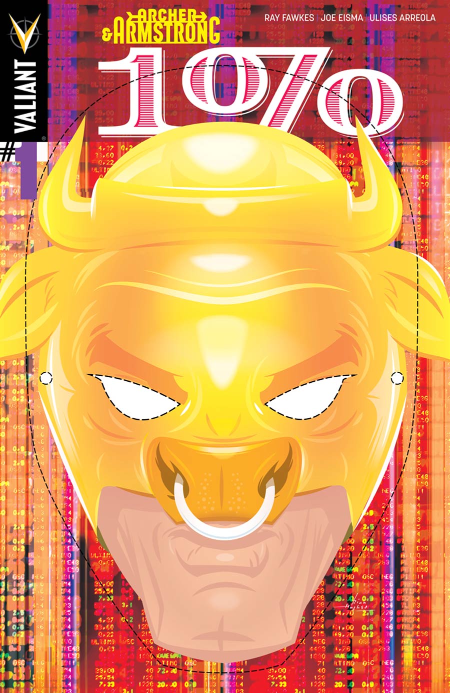 Archer & Armstrong One Percent #1 Cover C Variant Rian Hughes Bull Mask Cover
