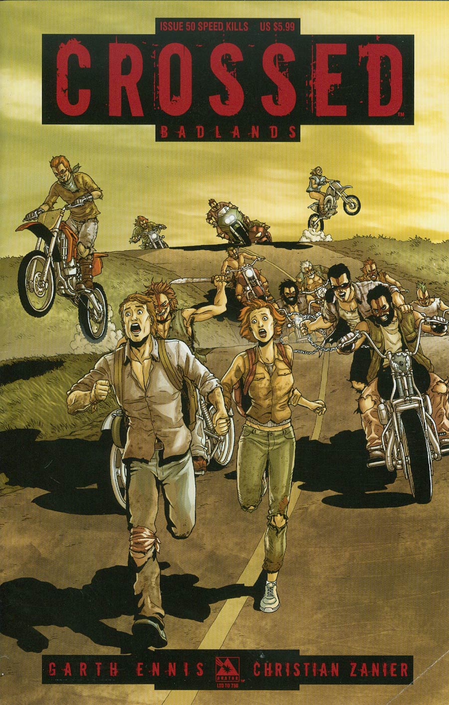 Crossed Badlands #50 Cover N Speed Kills Cover