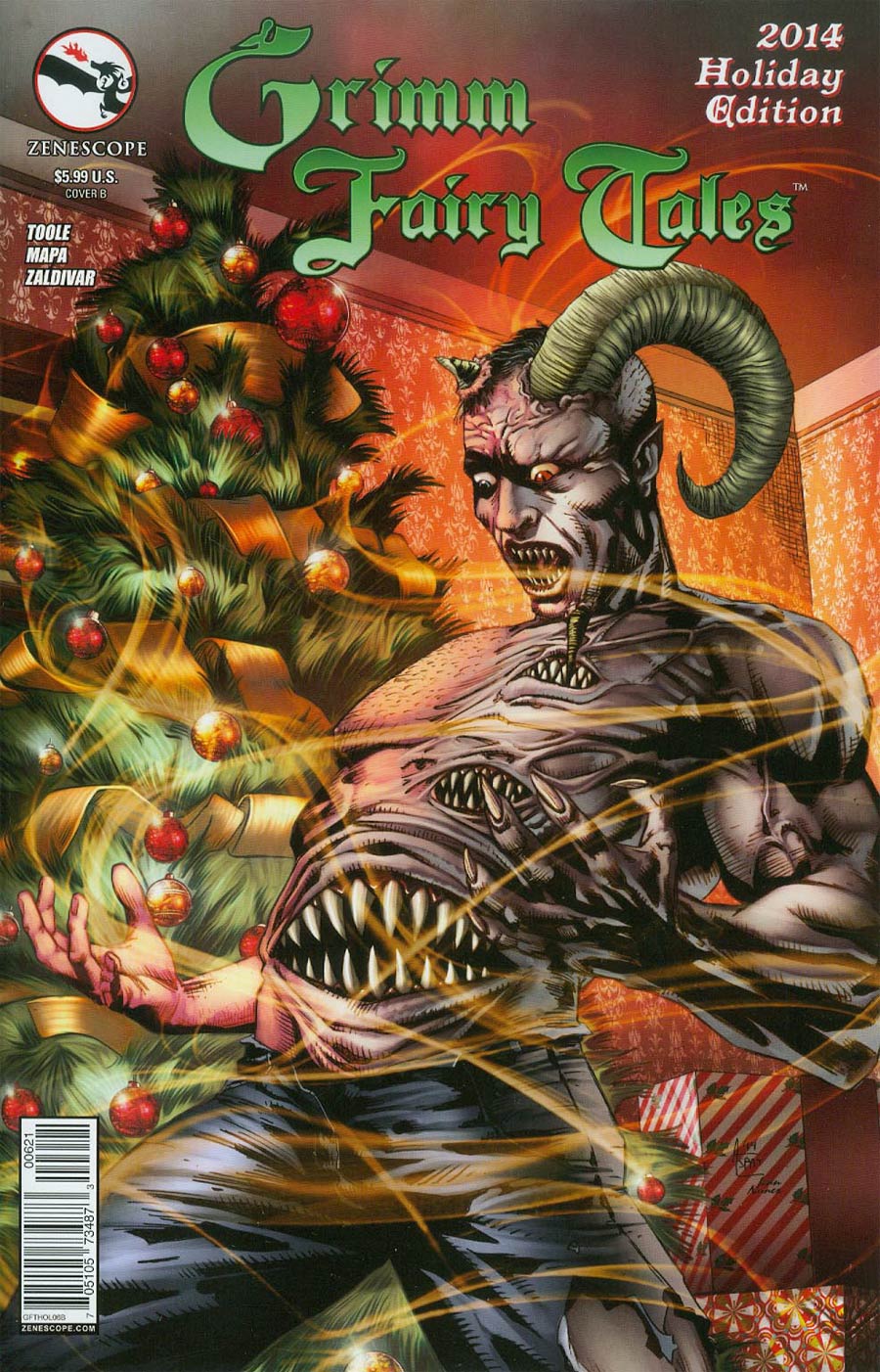 Grimm Fairy Tales 2014 Holiday Special Cover B Variant Anthony Spay Cover