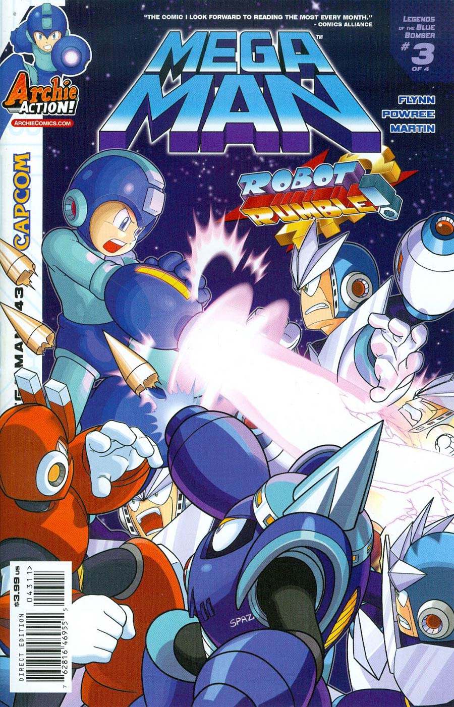 Mega Man Vol 2 #43 Cover A Regular Patrick Spaz Spaziante Cover