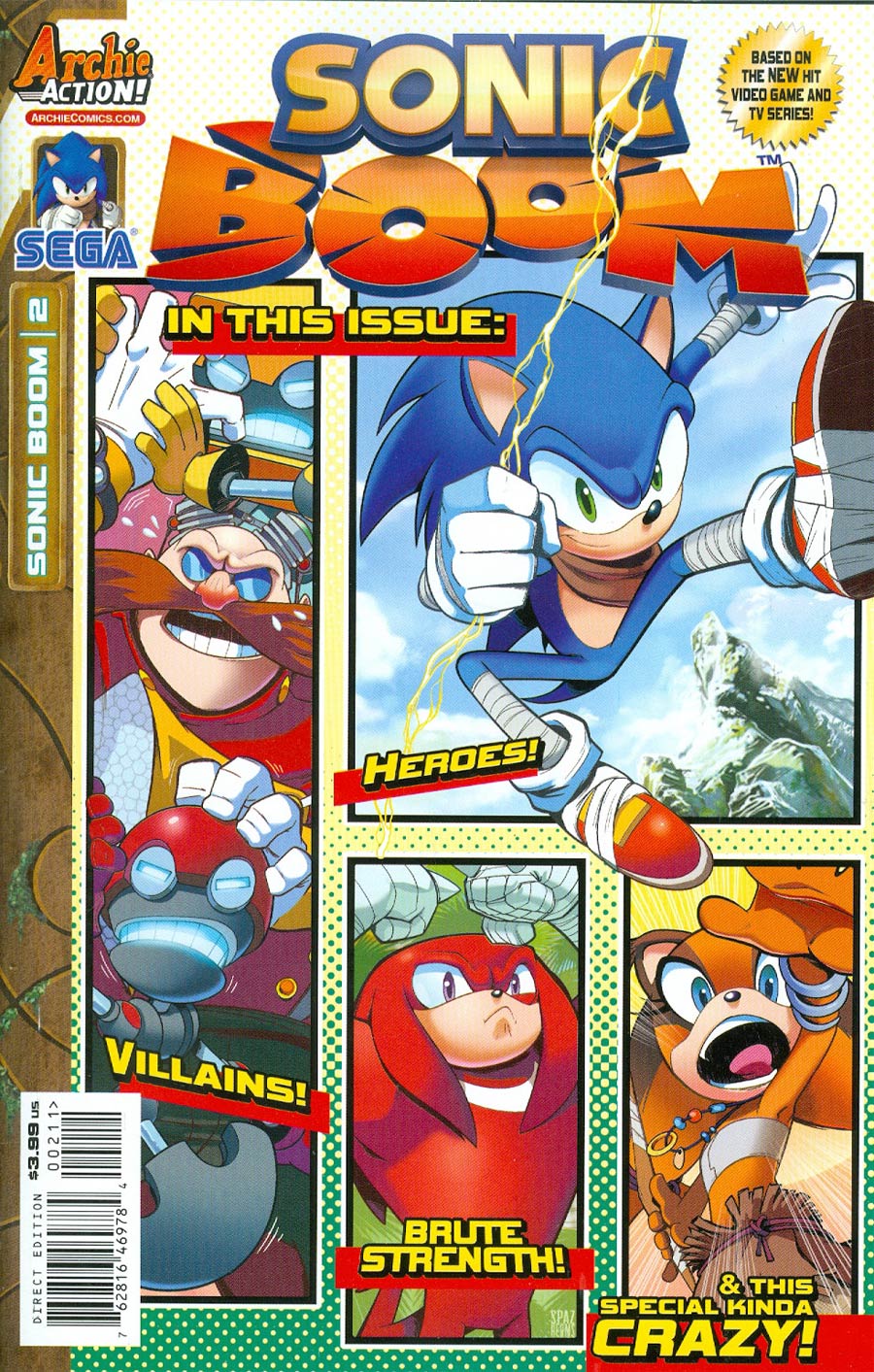 Sonic Boom #2 Cover A Regular Patrick Spaz Spaziante Cover