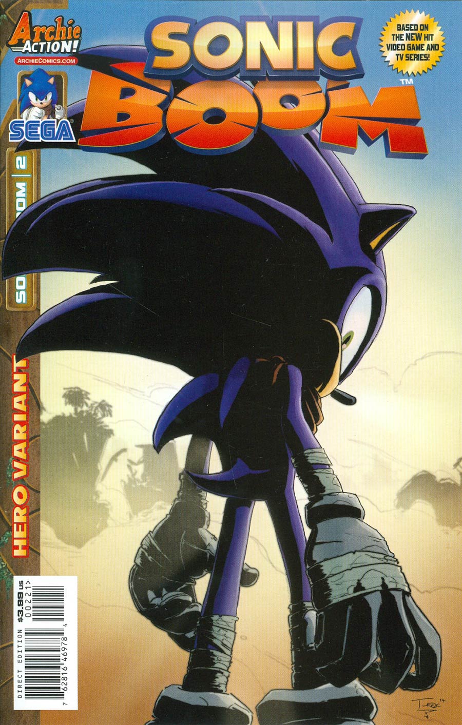 Sonic Boom #2 Cover B Variant T Rex Hero Cover
