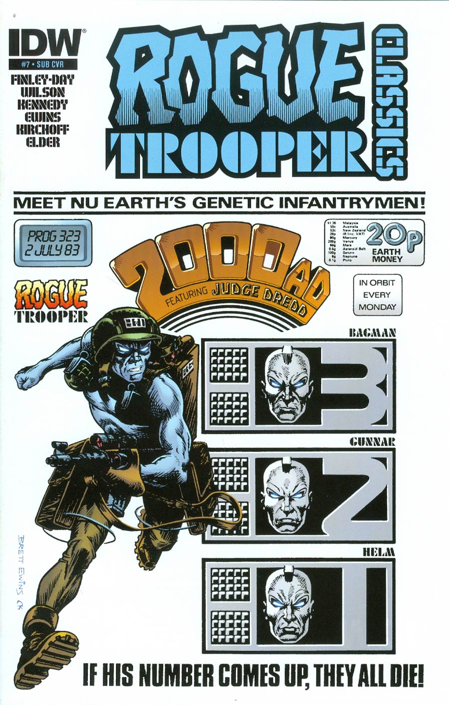 Rogue Trooper Classics #7 Cover B Variant Brett Ewins Subscription Cover