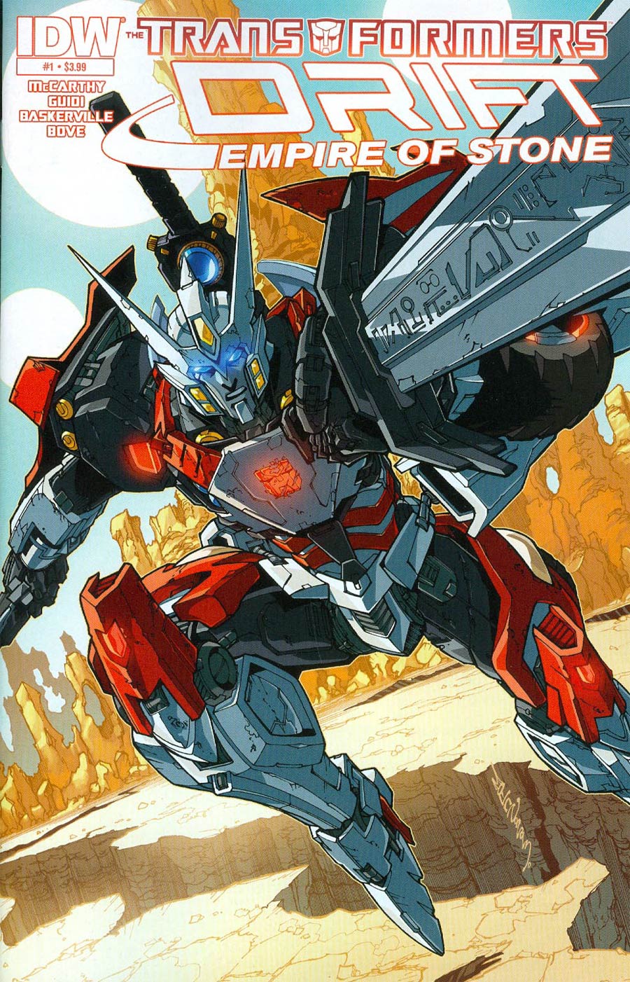 Transformers Drift Empire Of Stone #1 Cover A Regular Alex Milne Cover