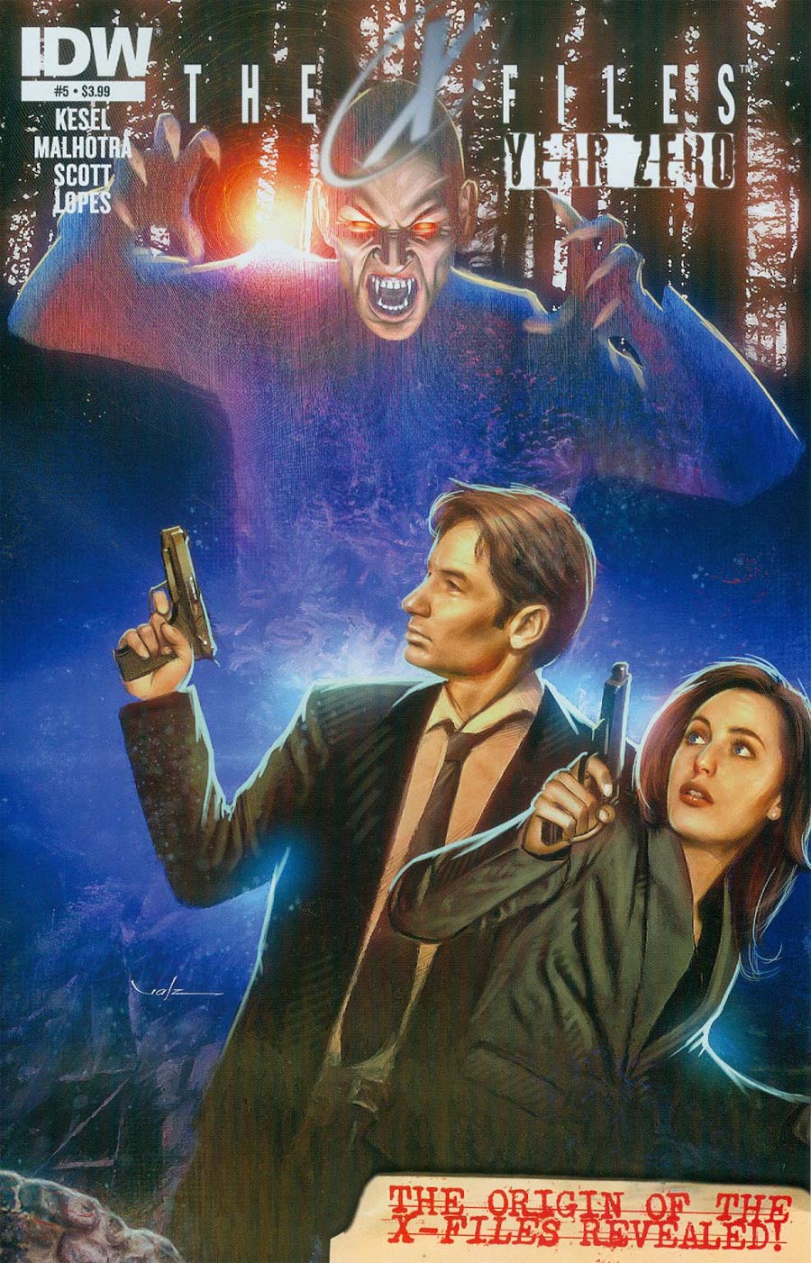 X-Files Year Zero #5 Cover A Regular Carlos Valenzuela Cover